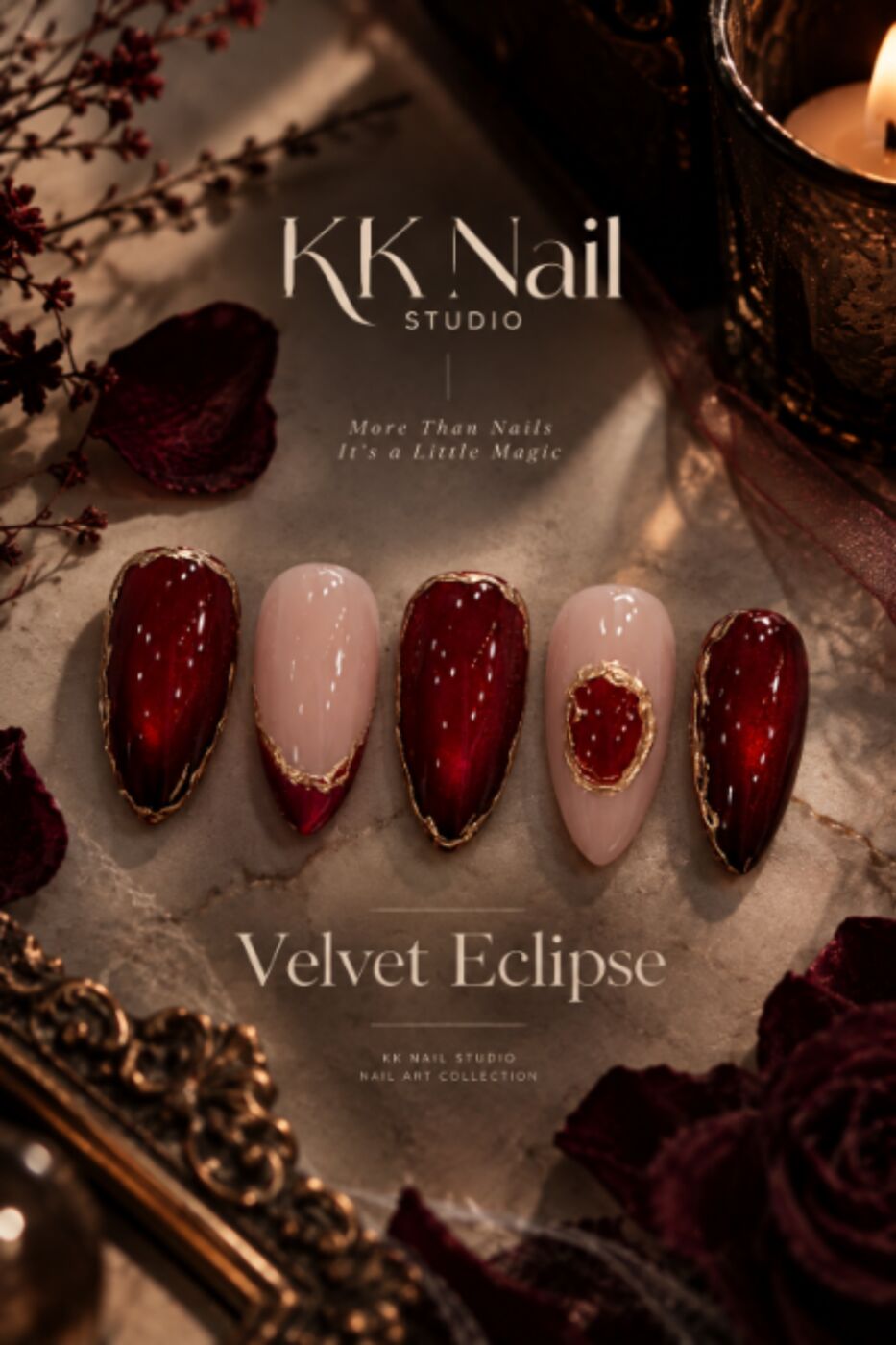 Velvet Eclipse collection at KK Nail Studio, Long Island City nail salon